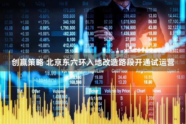 创赢策略 北京东六环入地改造路段开通试运营