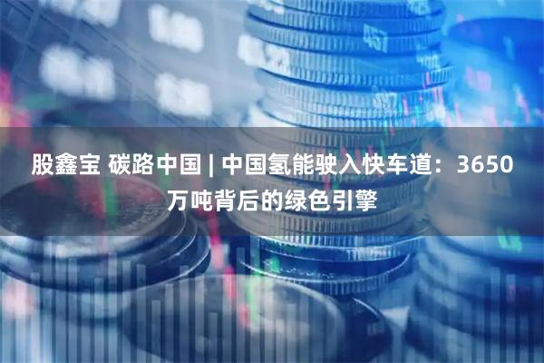 股鑫宝 碳路中国 | 中国氢能驶入快车道：3650万吨背后的绿色引擎