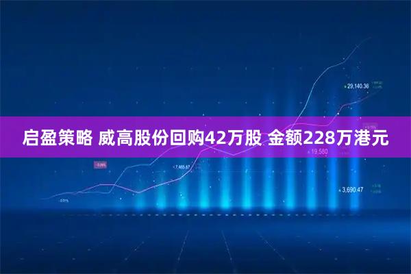 启盈策略 威高股份回购42万股 金额228万港元